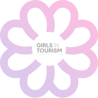 Girls in tourism logo pattern